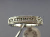 ESTATE .25CT DIAMOND 14K WHITE GOLD 3D CLASSIC MILGRAIN CHANNEL ANNIVERSARY RING