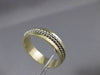 ESTATE 14KT WHITE & YELLOW GOLD HANDCRAFTED ROPE WEDDING BAND RING 6mm #23194