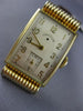 ANTIQUE LORD ELGIN 14KT YELLOW GOLD 3D CLASSIC MENS RECTANGLE WATCH #20802
