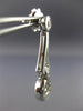 ESTATE .35CT DIAMOND 14KT WHITE GOLD 3D CLASSIC CIRCULAR HANGING EARRINGS #15178