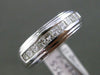 ESTATE WIDE .85CT DIAMOND 14KT WHITE GOLD CLASSIC WEDDING ANNIVERSARY RING