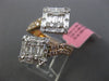 LARGE 1.49CT MARQUISE & PRINCESS DIAMOND 18KT WHITE & ROSE GOLD CRISS CROSS RING