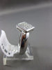 ESTATE .86CT PRINCESS DIAMOND 18KT WHITE GOLD 3D SQUARE INVISIBLE PROMISE RING