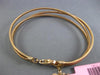 ESTATE .30CT DIAMOND 14KT WHITE & ROSE GOLD CRISS CROSS MESH BAR BANGLE BRACELET