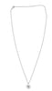 .28CT DIAMOND 14K WHITE GOLD 3D ROUND & BAGUETTE SNOWFLAKE STAR FLOATING PENDANT