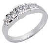 .38CT DIAMOND 14K WHITE GOLD CLASSIC CHANNEL GRADUATING PYRAMID ANNIVERSARY RING