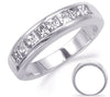 .60CT DIAMOND 14K WHITE GOLD 3D PRINCESS CHANNEL SEMI ETERNITY ANNIVERSARY RING