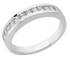 .60CT DIAMOND 14KT WHITE GOLD 3D PRINCESS CHANNEL SEMI ETERNITY ANNIVERSARY RING