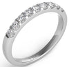 .41CT DIAMOND 14KT WHITE GOLD 3D CHANNEL SEMI ETERNITY WEDDING ANNIVERSARY RING