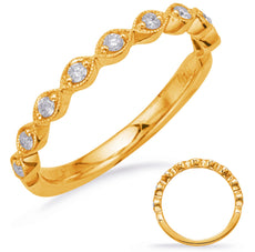 .15CT DIAMOND 14KT YELLOW GOLD ROUND MARQUISE SHAPE FILIGREE SEMI ETERNITY RING