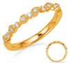 .16CT DIAMOND 14K YELLOW GOLD ROUND & PEAR SHAPE FILIGREE SEMI ETERNITY FUN RING