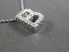 ESTATE .20CT DIAMOND 14KT WHITE GOLD 3D " B " INITIAL FLOATING PENDANT #19406