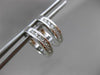 ESTATE .25CT DIAMOND 14KT WHITE GOLD CLASSIC CHANNEL HUGGIE EARRINGS BEAUTIFUL!