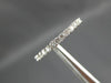 ESTATE .75CT ROUND DIAMOND 18K WHITE GOLD 3D ETERNITY WEDDING ANNIVERSARY RING