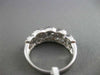 ESTATE WIDE .73CT DIAMOND 14KT WHITE GOLD 3D INIFNITY WEDDING ANNIVERSARY RING