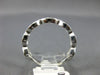 ESTATE .50CT DIAMOND 14KT WHITE GOLD 3D INFINITY 3/4TH ETERNITY ANNIVERSARY RING