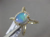 1.92CT DIAMOND & AAA AUSTRALIAN OPAL 14KT YELLOW GOLD FILIGREE CRISS CROSS RING