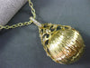 ESTATE LARGE .30CT DIAMOND 18K YELLOW GOLD ETOILE CROWN FLOATING PENDANT & CHAIN