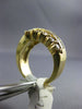 ESTATE WIDE 2.0CT DIAMOND 14K YELLOW GOLD CRISS CROSS WEDDING ANNIVERSARY RING