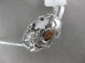 ESTATE LARGE .10CT DIAMOND 14K WHITE GOLD CLASSIC MULTI BUTTERFLY BARREL PENDANT