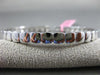 ESTATE LARGE 2.14CT DIAMOND 18KT WHITE GOLD 3D SEMI ETERNITY BANGLE BRACELET