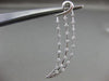 ESTATE LARGE .25CT DIAMOND 18KT WHITE GOLD 3D 3 ROW 23-STONE ELONGATED PENDANT