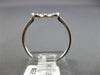 ESTATE .11CT DIAMOND 14K WHITE & YELLOW GOLD OPEN CLASSIC BOW COMPANION FUN RING