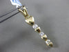 ESTATE .28CT DIAMOND 14KT YELLOW GOLD 3 STONE PAST PRESENT FUTURE HEART PENDANT