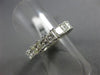 ESTATE 2.96CT PRINCESS DIAMOND 14KT WHITE GOLD 4 PRONG ETERNITY ANNIVERSARY RING