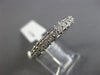 ESTATE 1.0CT DIAMOND 14KT WHITE GOLD FILIGREE ETERNITY WEDDING ANNIVERSARY RING