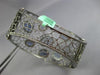 LARGE 15.78CT DIAMOND & AAA SAPPHIRE 18KT BLACK GOLD MULTI SHAPE BANGLE BRACELET