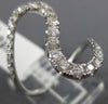 ESTATE LARGE .81CT DIAMOND 18KT WHITE GOLD 3D CLASSIC SWIRL JOURNEY LOVE RING