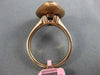 ESTATE WIDE .28CT DIAMOND 14KT ROSE GOLD 3D PEAR SHAPED PAVE ANNIVERSARY RING