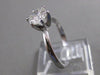 ESTATE 1 CARAT ROUND DIAMOND PLATINUM SOLITAIRE ENGAGEMENT RING H SI2 6MM #17177