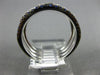 ESTATE WIDE 1.05CT DIAMOND & AAA SAPPHIRE 14K WHITE GOLD LOVE ANNIVERSARY RING