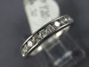 ESTATE .50CT DIAMOND 14K WHITE GOLD 3D SEMI ETERNITY CHANNEL ANNIVERSARY RING