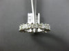 ESTATE 3.31CT DIAMOND 14KT WHITE GOLD PRINCESS ETERNITY WEDDING ANNIVERSARY RING