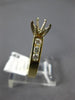 ESTATE .40CT DIAMOND 14KT 2 TONE GOLD 7 STONE SEMI MOUNT ENGAGEMENT RING #16503