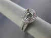 ESTATE .73CT DIAMOND 18KT WHITE GOLD 3D CLASSIC ROUND SEMI MOUNT ENGAGEMENT RING