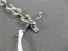 ESTATE WIDE .70CT DIAMOND 14KT WHITE & ROSE GOLD KNOT BUTTERFLY TENNIS BRACELET