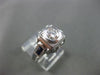 ANTIQUE WIDE .85CT AAA SAPPHIRE & DIAMOND 18KT WHITE GOLD FILIGREE RING #20678