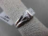 ESTATE .38CT PRINCESS & ROUND CUT DIAMOND 18KT WHITE GOLD FRIENDSHIP RING #18277