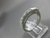 ESTATE .39CT ROUND & BAGUETTE DIAMOND 14KT WHITE GOLD 3D FILIGREE WEDDING RING