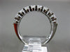 ESTATE WIDE 1.95CT DIAMOND 14KT WHITE GOLD 3 ROW SEMI ETERNITY ANNIVERSARY RING