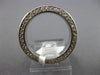 ANTIQUE 1.2CT ROUND DIAMOND 14K WHITE GOLD CLASSIC FILIGREE ETERNITY RING #17735