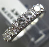 ESTATE WIDE 1.0CT DIAMOND 14K WHITE GOLD CLASSIC WEDDING ANNIVERSARY RING #22079