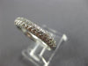 ESTATE .90CT DIAMOND 14KT WHITE GOLD CLASSIC 3 ROW PAVE ANNIVERSARY RING #21788