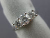 ESTATE 1.04CT DIAMOND 14KT GOLD & PLATINUM CLASSIC THREE STONE ENGAGEMENT RING
