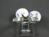 ESTATE 1.03CT PRINCESS CUT DIAMOND PLATINUM CHANNEL SEMI MOUNT ENGAGEMENT RING