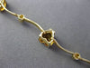 ESTATE LONG 3.85CTW DIAMOND & AAA CITRINE 14KT YELLOW GOLD HEART LOVE BRACELET